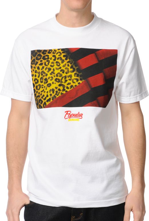 Popular Demand Authentic Flag White Tee Shirt