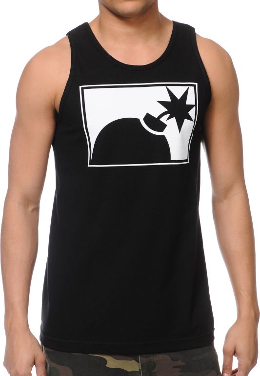 The Hundreds Forever Bomb Black Tank Top