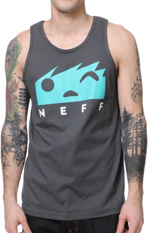 Neff Square Charcoal Tank Top