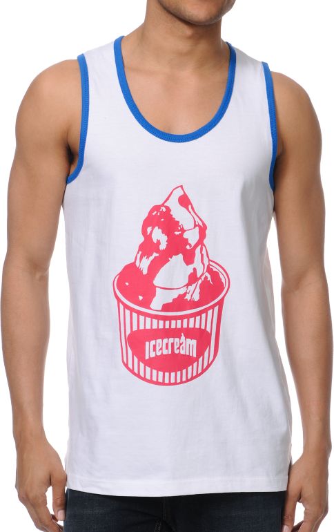 ICECREAM Sundae White Tank Top