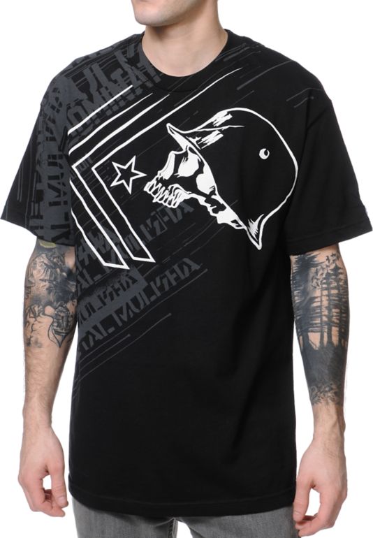Metal Mulisha Burst Black Tee Shirt