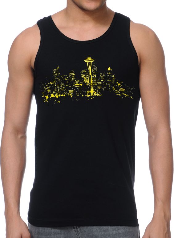 Casual Industrees Skylight Black Tank Top