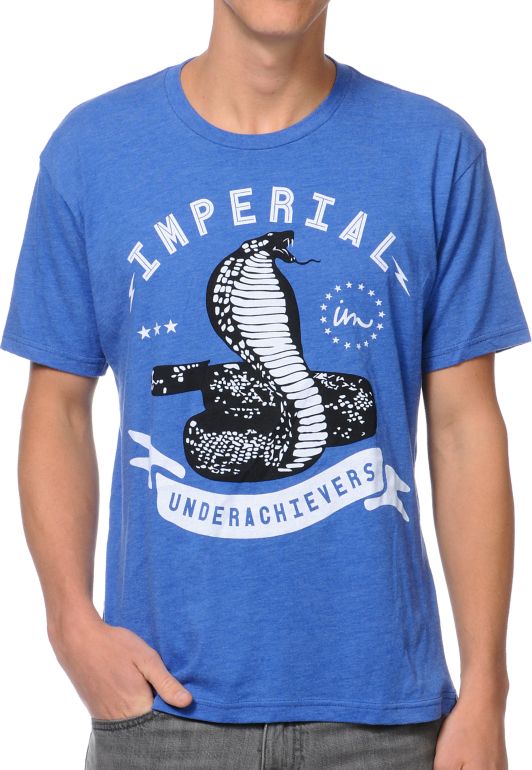 Imperial Motion Cobra Heather Blue Tee Shirt