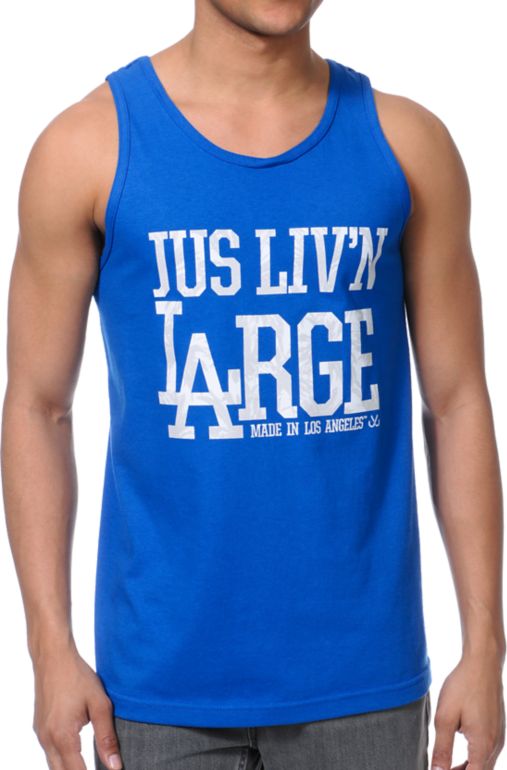 JSLV Livin Large Black Tank Top