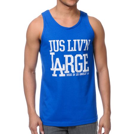 JSLV Livin Large Black Tank Top