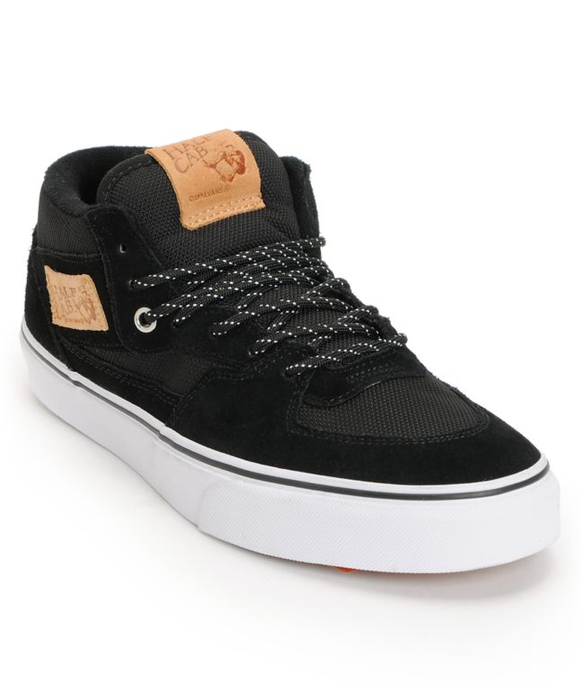 Vans Half Cab Ballistic Black & White Skate Shoe