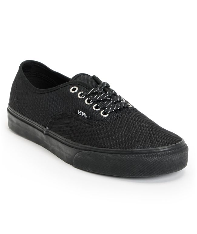 Vans Authentic Ballistic Black Skate Shoe