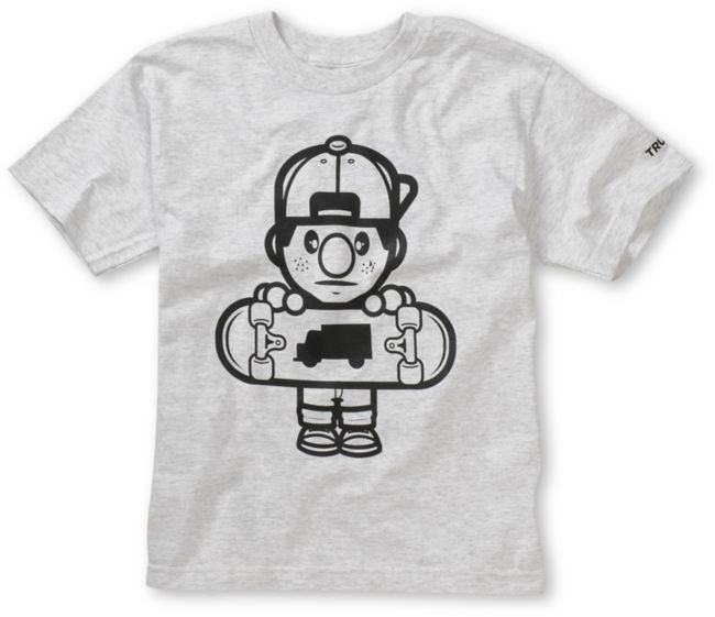 Trukfit Boys Lil Tommy Core Grey Tee Shirt