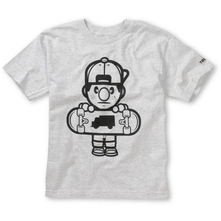 Trukfit Boys Lil Tommy Core Grey Tee Shirt