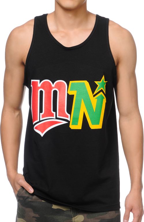 Rep Minnesota MN State Of Mind Black Tank Top