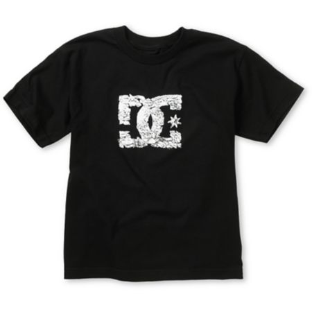 DC Boys Shattered Black Tee Shirt
