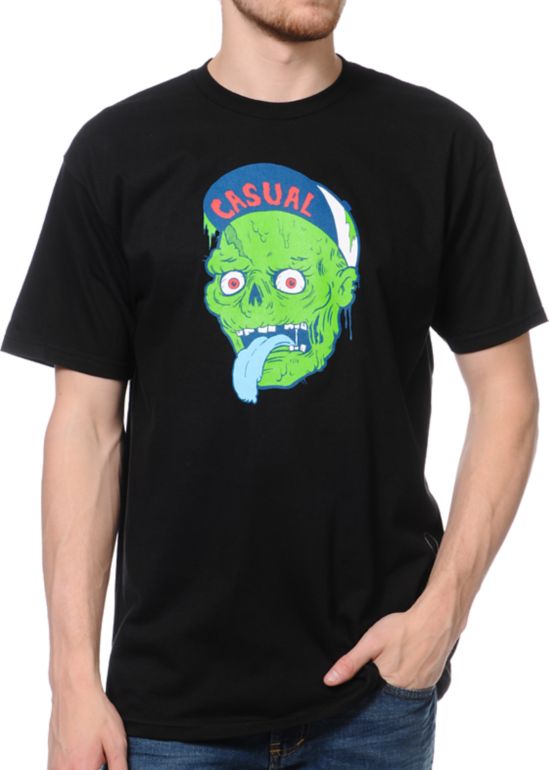 Casual Industrees Zombie Black Tee Shirt