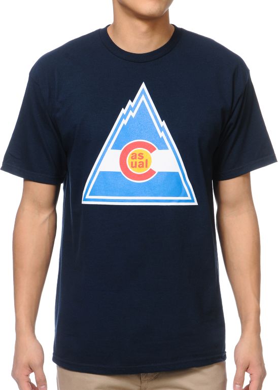 Casual Industrees Rockies Navy Tee Shirt