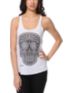 Obey Day Of The Dead White Racerback Tank Top