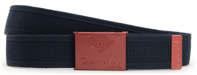 Diamond Supply OG 2-tone Burgundy & Navy Web Belt