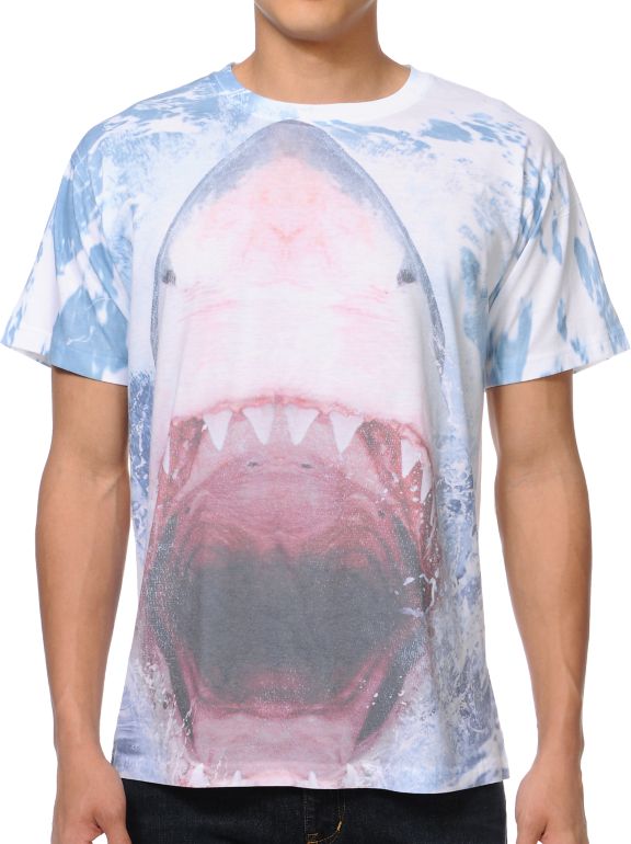 A-Lab Shark Sneak White Tee Shirt