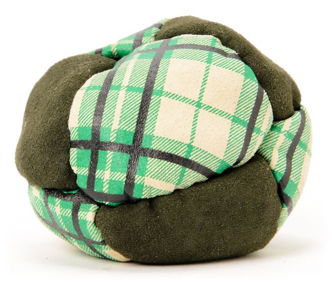 Adventure Imports Eight Panel Green Plaid Footbag