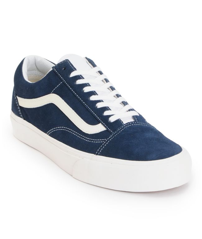 Vans Old Skool Vintage Dress Blue Skate Shoe