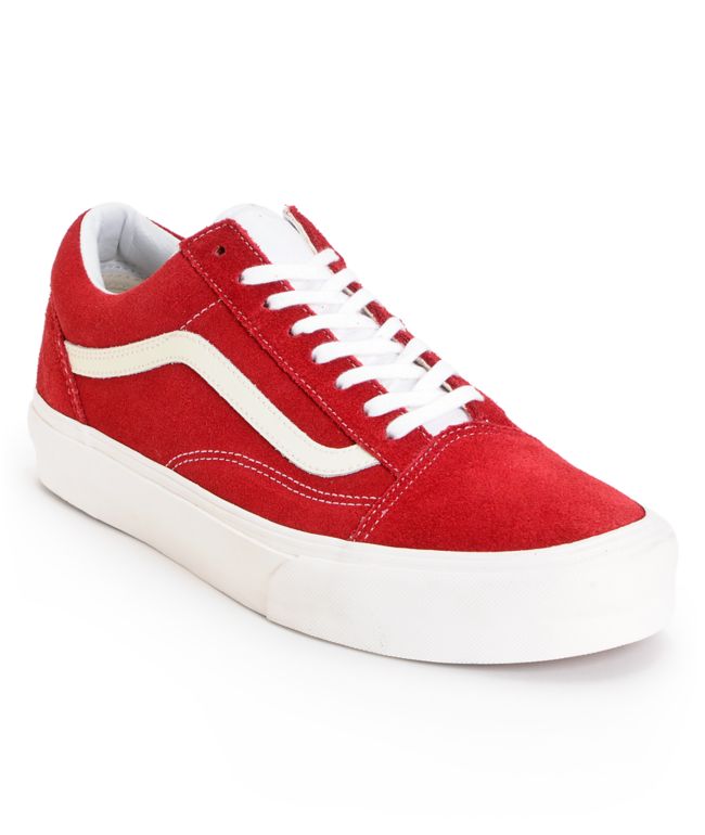 Vans Old Skool Vintage Rio Red Skate Shoe