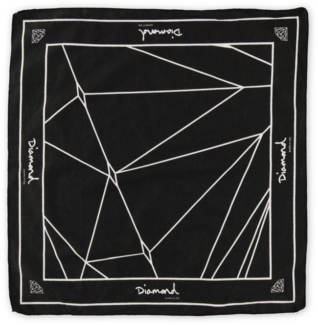 Diamond Supply Co Oversized Black Bandana
