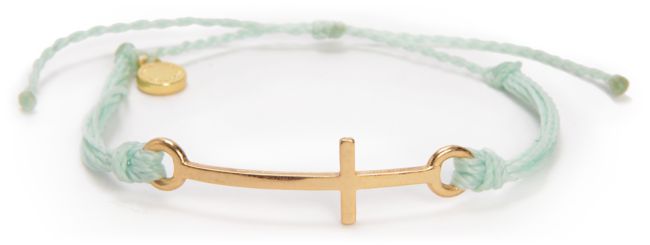 Pura Vida Cross Mint Green Bracelet