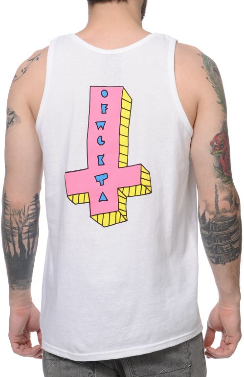 Odd Future Its Us Cross White Tank Top