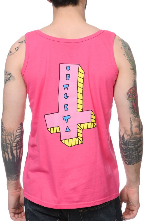 Odd Future Its Us Cross Hot Pink Tank Top