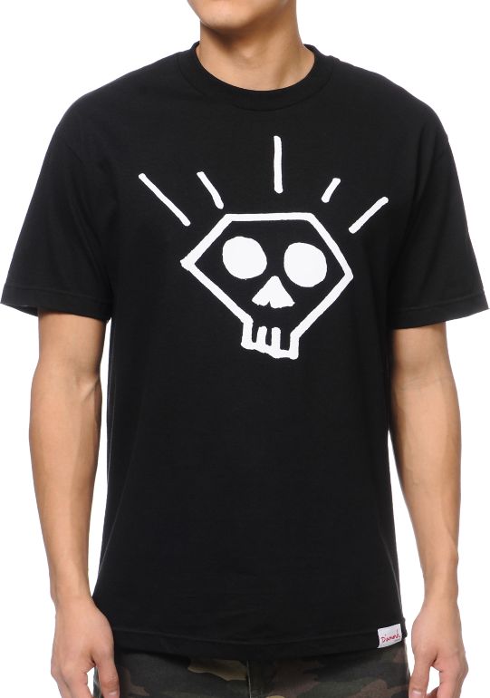 Diamond Supply Skull Black Tee Shirt