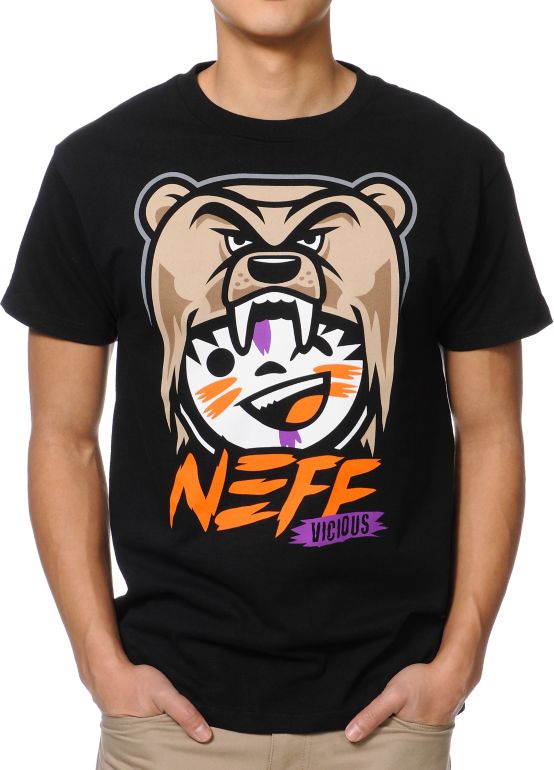Neff Vicious Black Tee Shirt