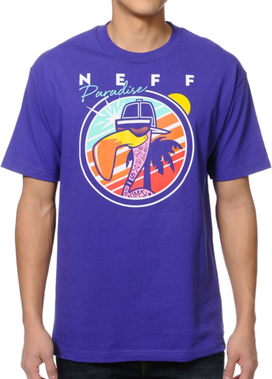 Neff Sunbird Purple Tee Shirt