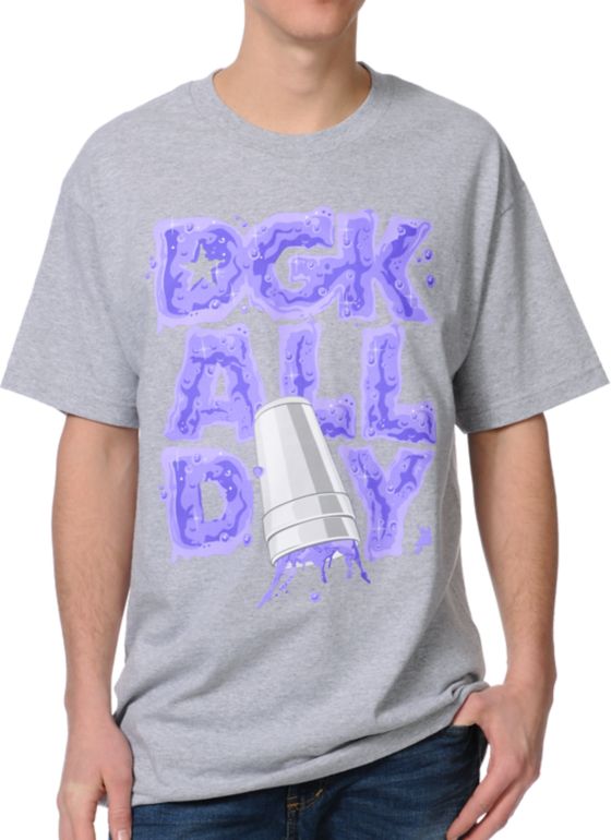 DGK Lean Heather Grey Tee Shirt
