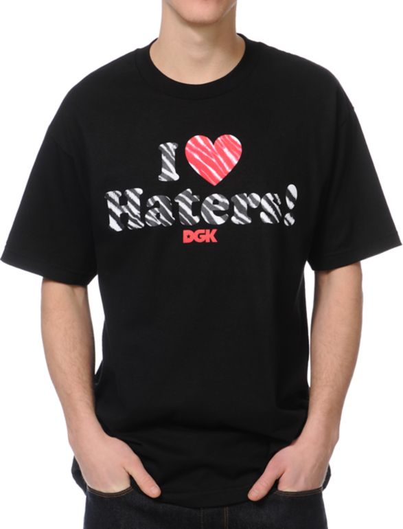 DGK Haters Wildlife Black Tee Shirt