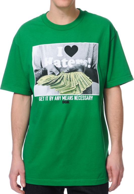 DGK By Any Means Green Tee Shirt