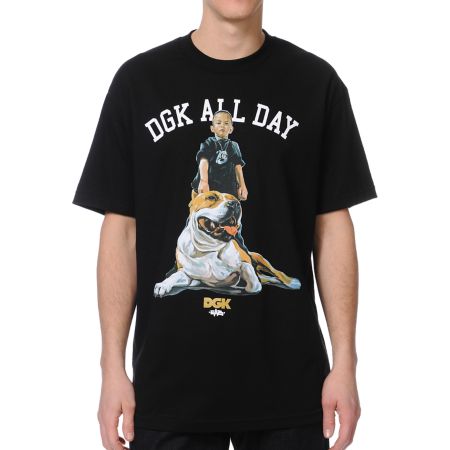 DGK Mans Best Friend Black Tee Shirt
