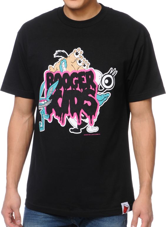 Booger Kids Booger Monster Black Tee Shirt