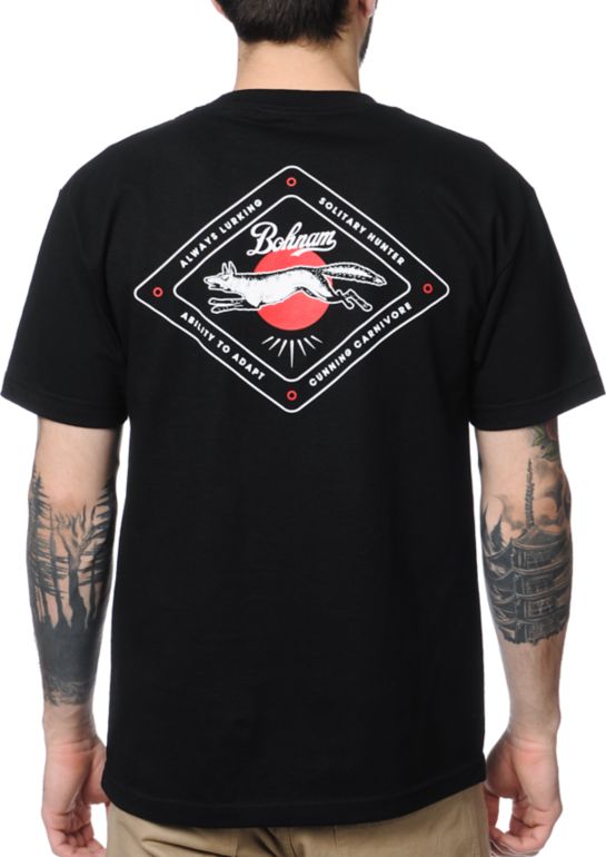 Bohnam Supply Co Cunning Black Tee Shirt
