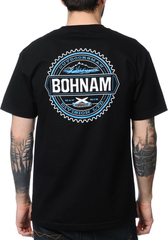 Bohnam Supply Co Foothills Black Tee Shirt