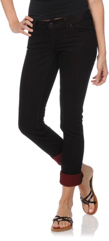 Empyre Girls Hannah Dark Scarlet Skinny Jeans