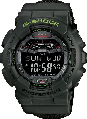 G-Shock GLS100-3 Winter G-Lide Green Watch