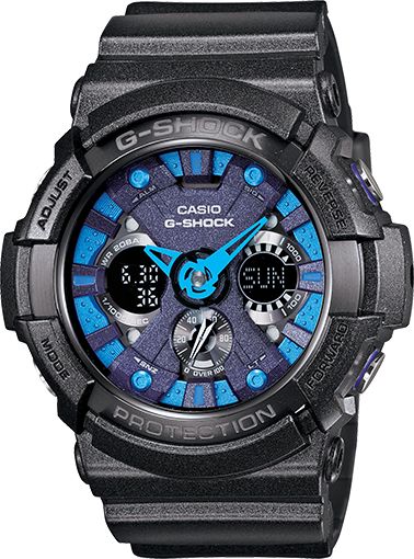 G-Shock GA-200SH-2A X-Large Black & Blue Watch