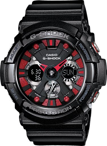 G-Shock GA-200SH-1A X-Large Black & Red Watch