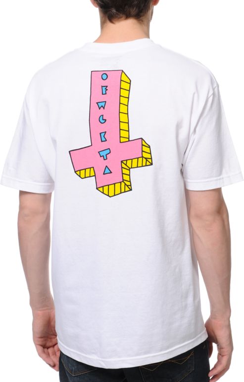 Odd Future Its Us Cross Donut White Tee Shirt