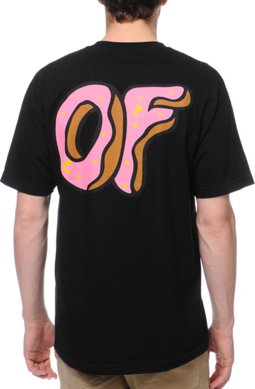 Odd Future New OF Donut Black Tee Shirt