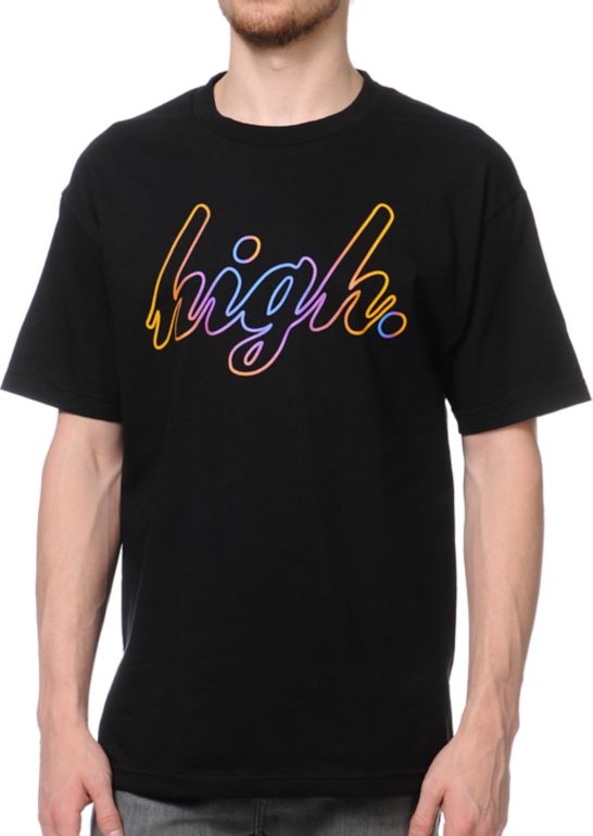 Odd Future High Gradient Black Tee Shirt