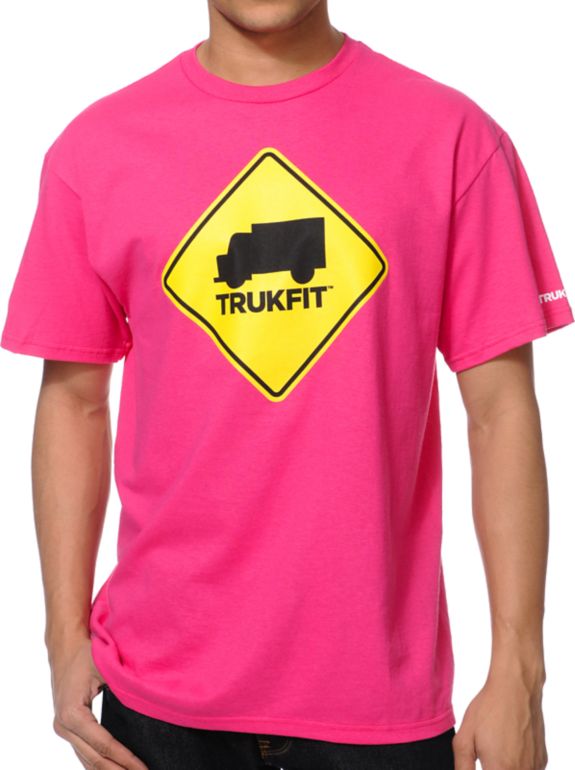 Trukfit Stop Pink Tee Shirt
