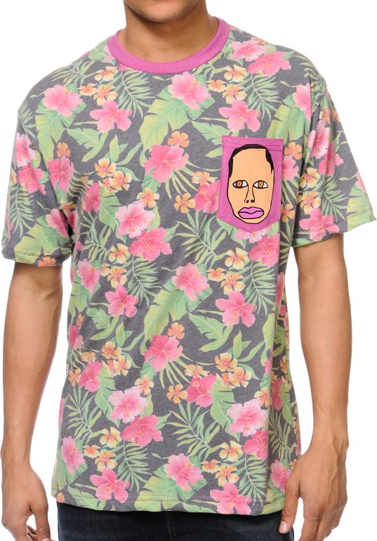 Odd Future Earl Floral Pocket Tee Shirt