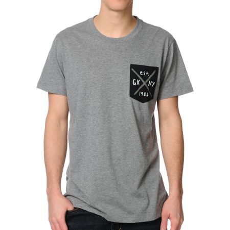 Glamour Kills Traditional Grey Pocket Tee Shirt