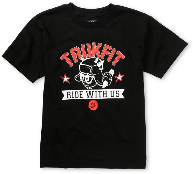 Trukfit Boys Ride With Us Black Tee Shirt