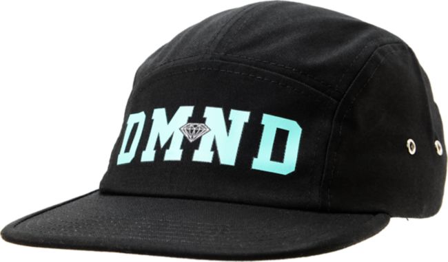 Diamond Supply DMND Black 5 Panel Hat