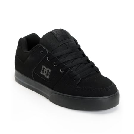 DC Pure All Black Skate Shoe